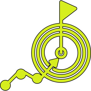 goal icon, vector illustration simple design