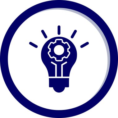 İnovasyon web simgesi basit illüstrasyon 