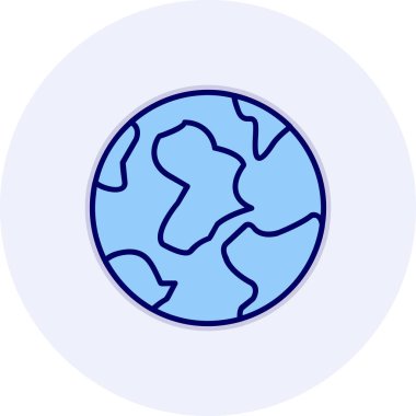 Toprak. Web simgesi vektör illüstrasyonu 