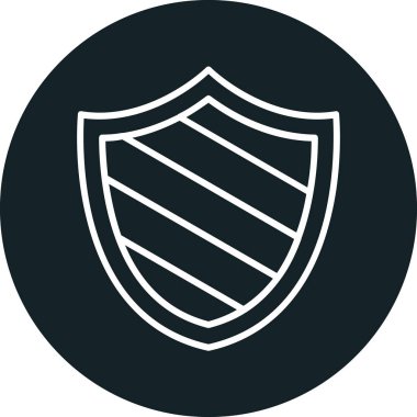 kalkan simgesi web basit illüstrasyon