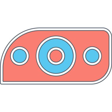 Modern araba aydınlatma simgesinin vektör illüstrasyonu                  