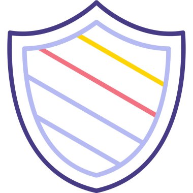 kalkan simgesi web basit illüstrasyon