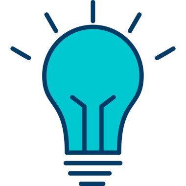 Fikir simgesinin vektör illüstrasyonu 