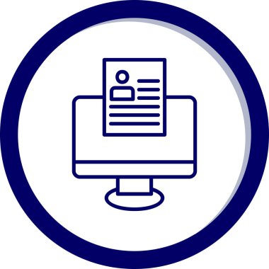 Çevrimiçi Web simgesi, vektör illüstrasyonu