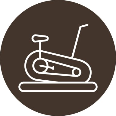 Sabit Bisiklet simge vektör çizim