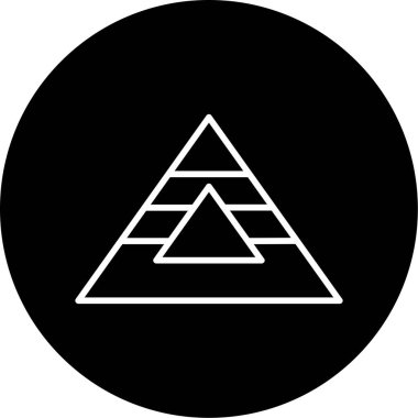 Üçgen işareti. Basit tasarım çizimi