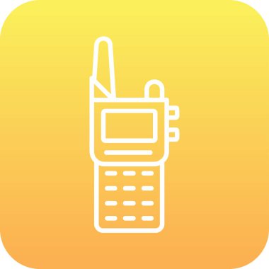 Walkie talkie simgesinin vektör çizimi