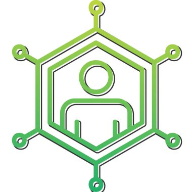 sosyal ağ simge vektör çizim         