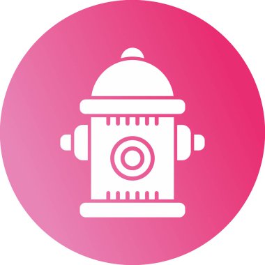 Yangın musluğu simgesinin vektör illüstrasyonu           