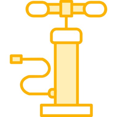 Hava pompası. Web simgesi basit illüstrasyon         