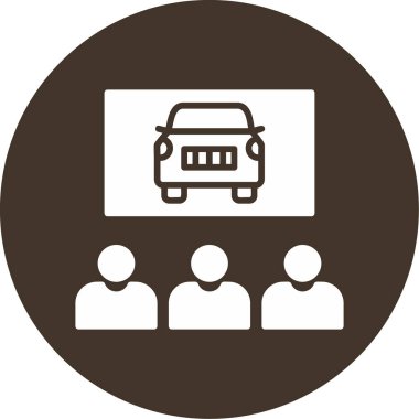 Sınıf Sürücü Web simgesi vektör çizimi