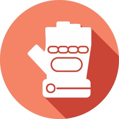 Eldiven simgesi, vektör illüstrasyonu basit tasarım