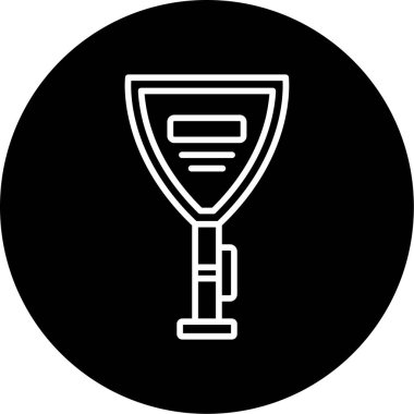 Beverly Hills tabelası. Web simgesi vektör illüstrasyonu