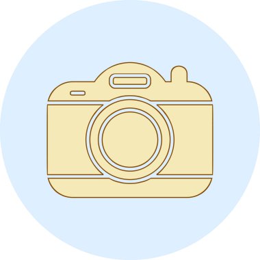 kamera simgesi, vektör illüstrasyonu basit tasarım