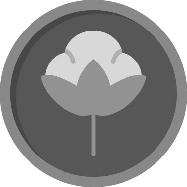 Pamuk. Web simgesi basit illüstrasyon