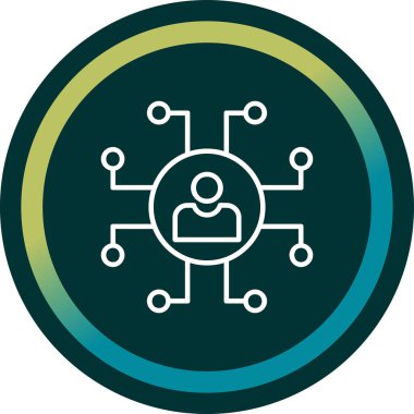 ağ bağlantısı simgesi ana hat biçiminde 