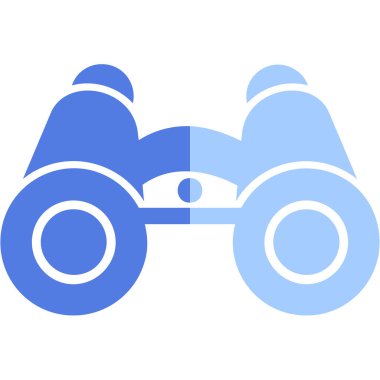 dürbün web simgesi, vektör çizim 