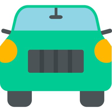 araba web simgesi basit illüstrasyon 