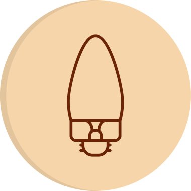 mum ışığı ikonu, vektör illüstrasyonu 