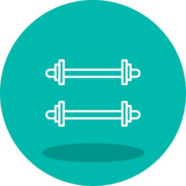 Ağırlıklandırılmış çubuk simgesi web basit illüstrasyon