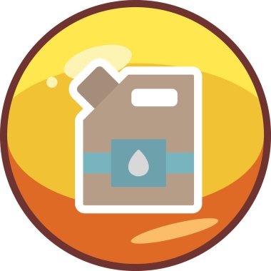 Yakıt. Web simgesi basit illüstrasyon