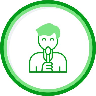 Panicon yalıyorum. vektör illüstrasyonu 