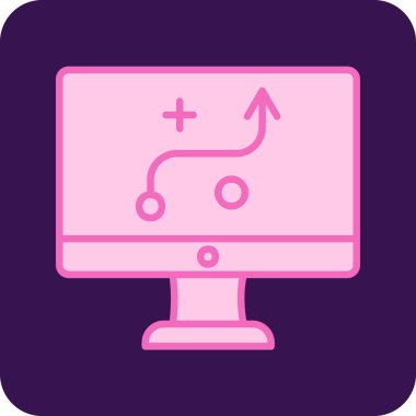 Strateji Simgesi Vektör illüstrasyonu 