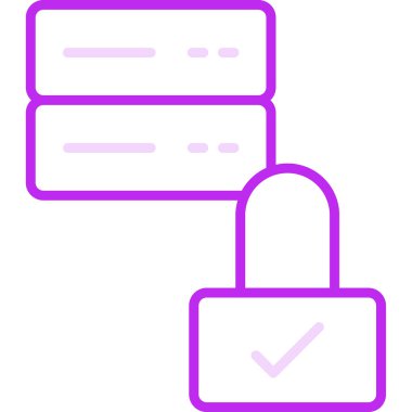 Güvenli simgenin vektör illüstrasyonu 