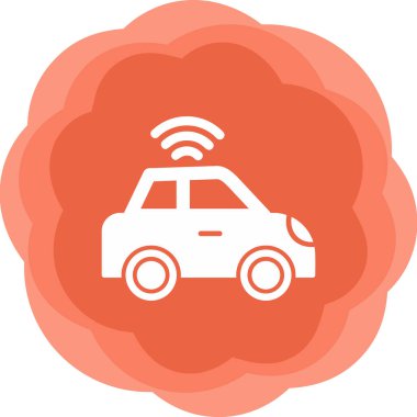 araba web simgesi basit illüstrasyon 