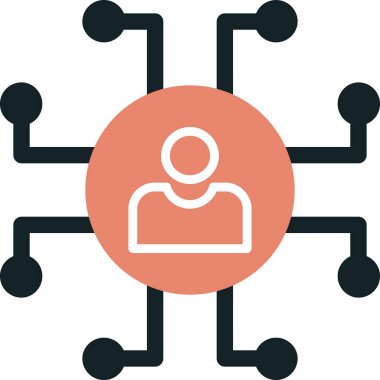 ağ bağlantısı simgesi ana hat biçiminde 