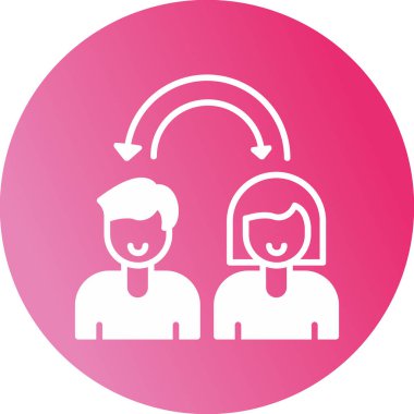 Empati web simgesi vektör çizimi