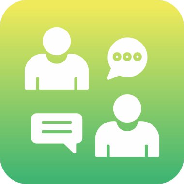 sohbet simgesi, vektör illüstrasyonu basit tasarım