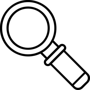 Arama basit simgesi, vektör çizim