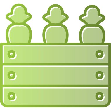 Simge hasat et, basit vektör illüstrasyonu 