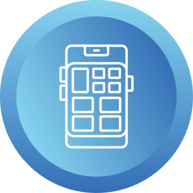 Mobil app simge vektör çizim     