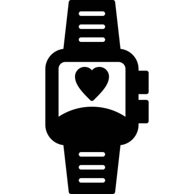 smartwatch simgesi, vektör illüstrasyonu 