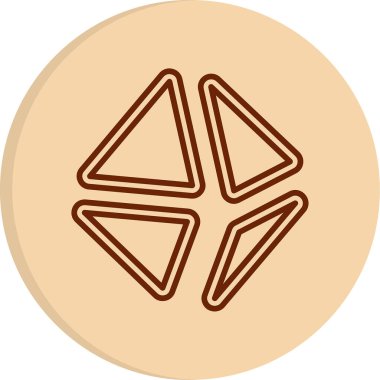 soyut sekizgen şekil ağ simgesi