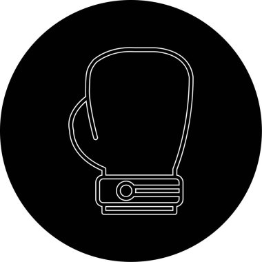 Boks eldiveni simge vektör çizim