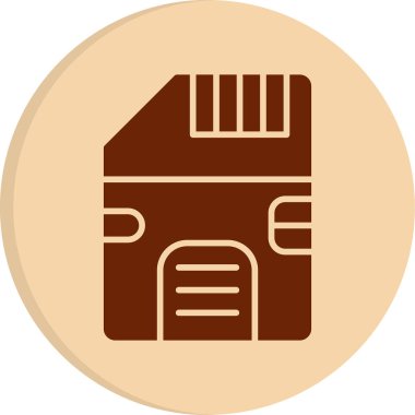 SD kart simgesi vektör illüstrasyonu