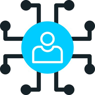 ağ bağlantısı simgesi ana hat biçiminde 