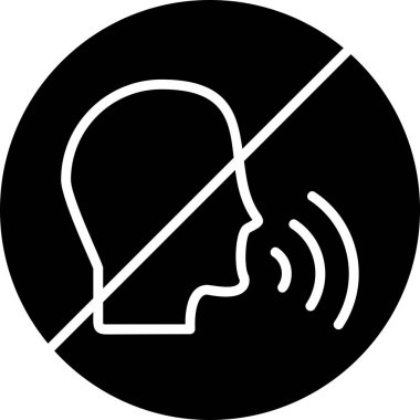 Konuşan Web simgesi vektör çizimi yok