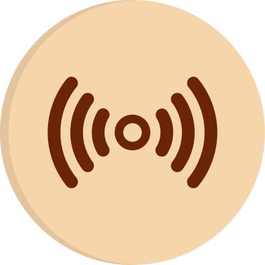 Kablosuz. Web simgesi basit illüstrasyon 