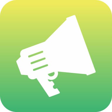 megafon web simgesi, vektör çizim 