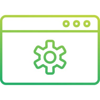 İçerik Yönetimi web simgesi vektör illüstrasyonu