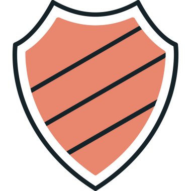 kalkan simgesi web basit illüstrasyon