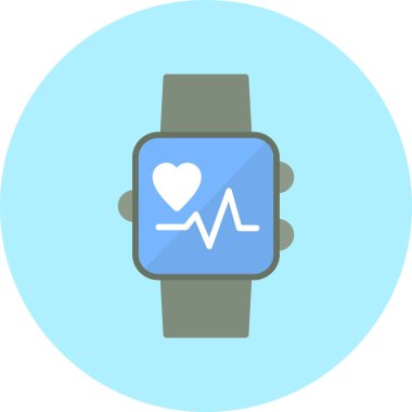 smartwatch simgesi, vektör illüstrasyonu 