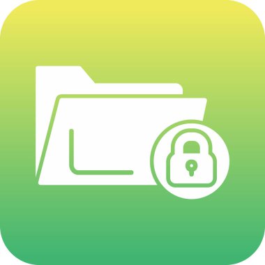 Dizin kilidi simgesi, basit illüstrasyon