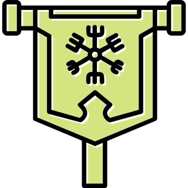 bayrak web simgesi, vektör illüstrasyonu 