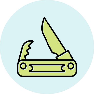 Cep bıçak simge vektör çizim