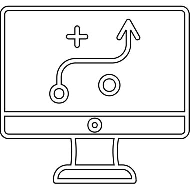 Strateji Simgesi Vektör illüstrasyonu 